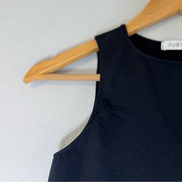 New JustFab Black Sleeveless Bodysuit S/XS - Picture 5 of 11